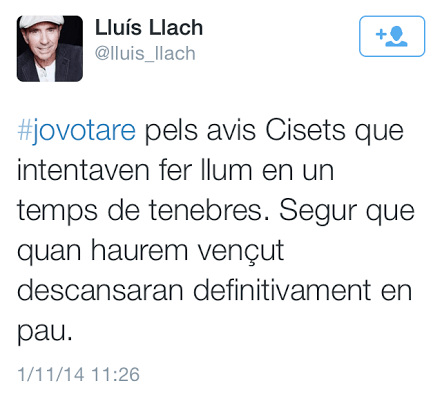 Lluís Llach nos quiere&nbsp;timar