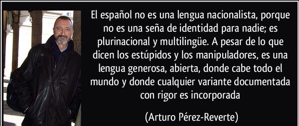 Pérez Reverte explica la diferència entre català y&nbsp;castellà
