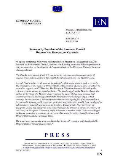 Vea el «artículo» que explica cómo saldría de la UE la Cataluña&nbsp;secesionada