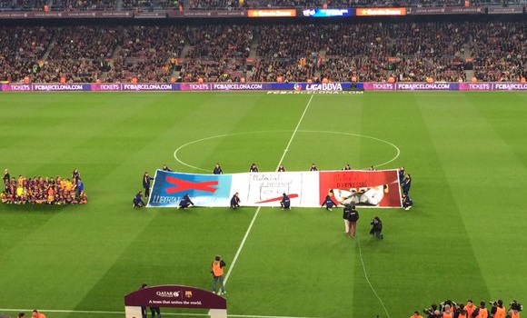 Exhibición político-deportiva en el Camp&nbsp;Nou