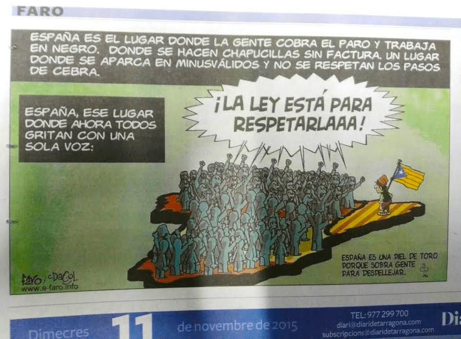 La vinyeta xenòfoba del Diari de&nbsp;Tarragona