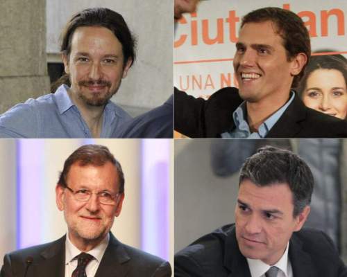 Líderes políticos sobre los que recae la estrategia para formar Gobierno en España.