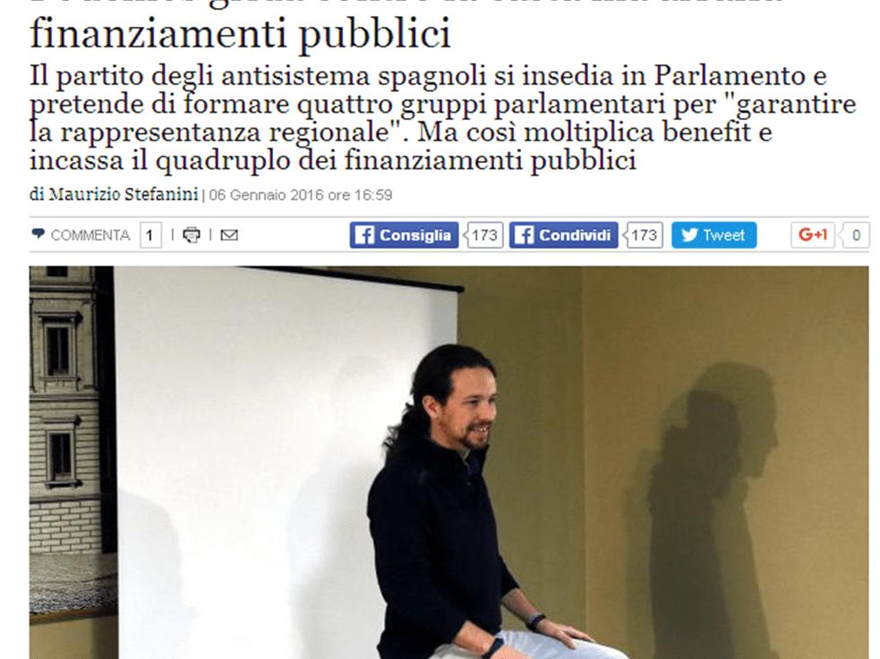 Ya le ven el plumero a Podemos en toda&nbsp;Europa