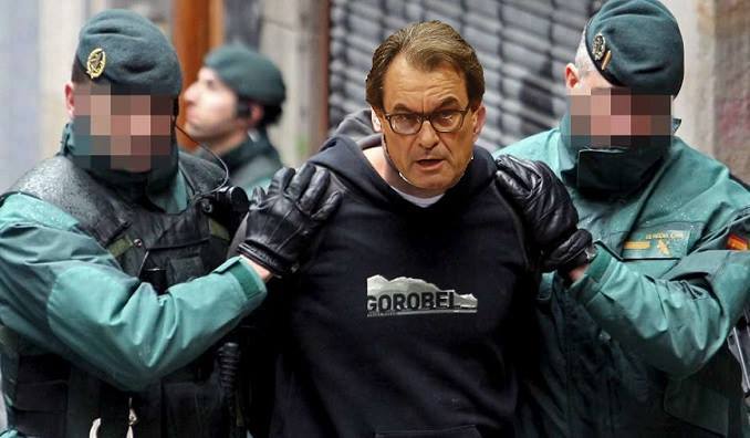 La imagen soñada por muchos Artur Mas detenid