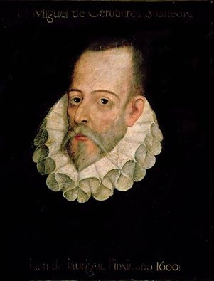 Copia del retrato de Miguel de Cervantes obra del poeta, erudito, pintor y teórico literario español del Siglo de Oro, Juan de Jáuregui.