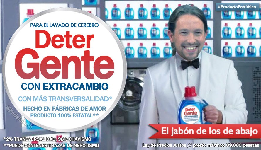 El detergente de Podemos para el lavado… de&nbsp;cerebro
