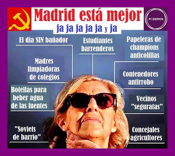 Desproporcionadas y mediocres medidas adoptadas por el Consistorio madrileño de podemitas y socialistas.