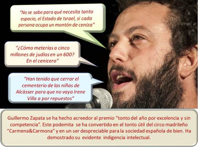 Zapata, el podemita e indigente intelectual del circo "Carmena&amp;Carmona"