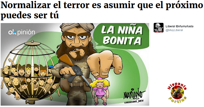 Normalizar el terror es asumir que el próximo puedes ser tú. -Liberal Enfurruñada/OK&nbsp;Diario