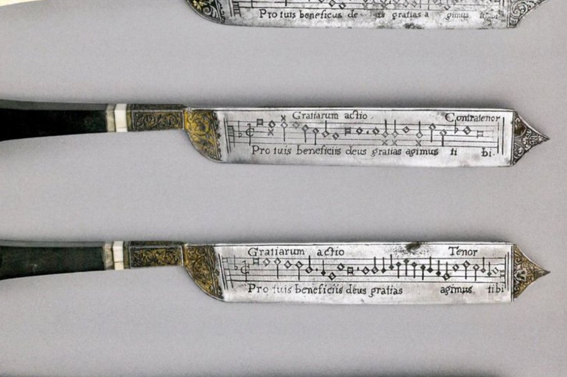 Extremely Rare Knives of the 16th Century Will Teach You How to&nbsp;Sing