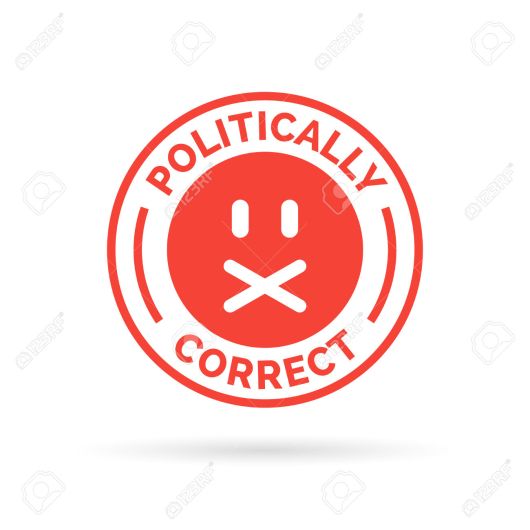 Politically Correct icon. Political correctness symbol. Censor f