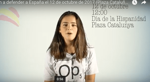 (Vídeo) 12 DE OCTUBRE PZA. CATALUÑA – VEN A DEFENDER ESPAÑA Y A VIVIR LA&nbsp;HISPANIDAD