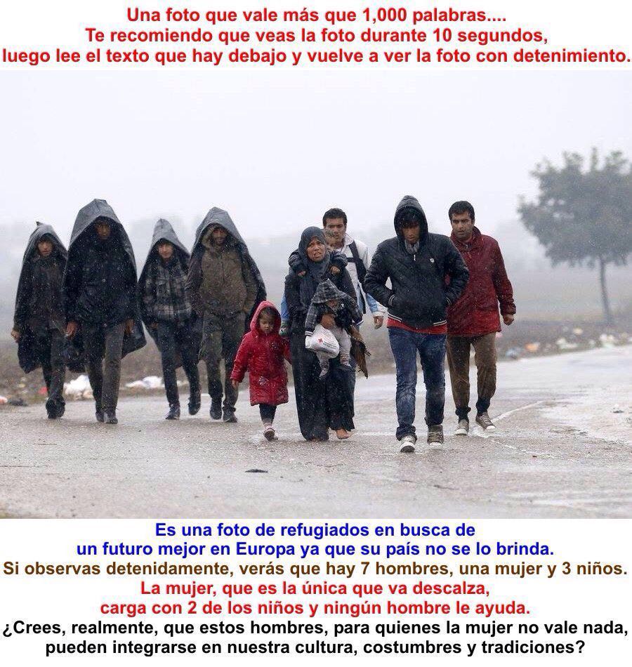 refugiados musulmanes carotas
