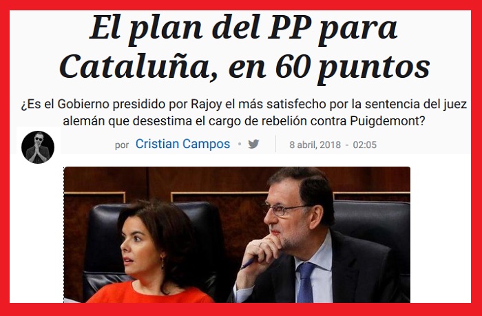 El plan del PP para Cataluña, en 60 puntos. -Cristian Campos/El&nbsp;Mundo-