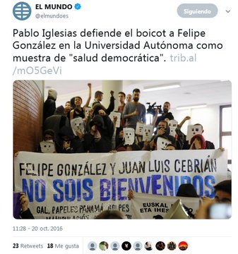 El escracheador escracheado