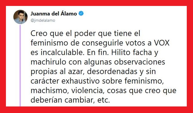Observaciones desordenadas sobre feminismo. -Hilo twittero de @jmdelalamo&nbsp;–