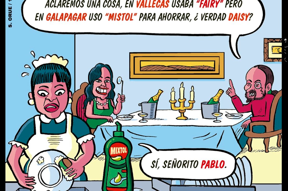 Pablo Iglesias pillado con el&nbsp;Fairy