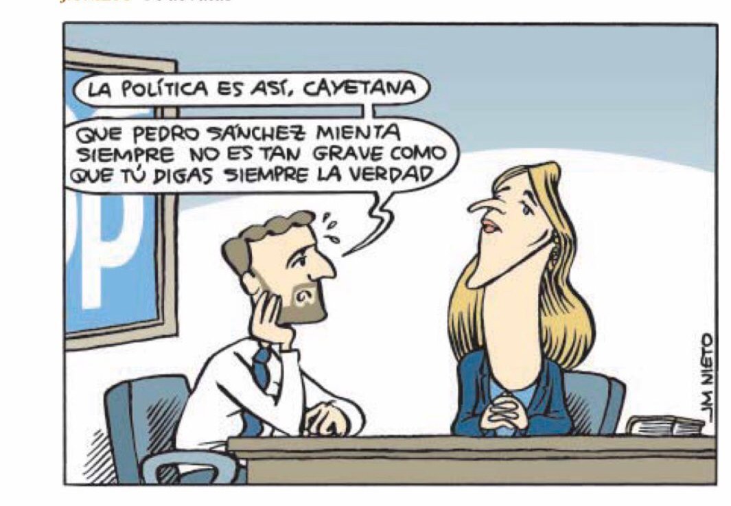 Casado puede vivir con las mentiras de Sánchez, pero con las verdades de Cayetana,&nbsp;no.