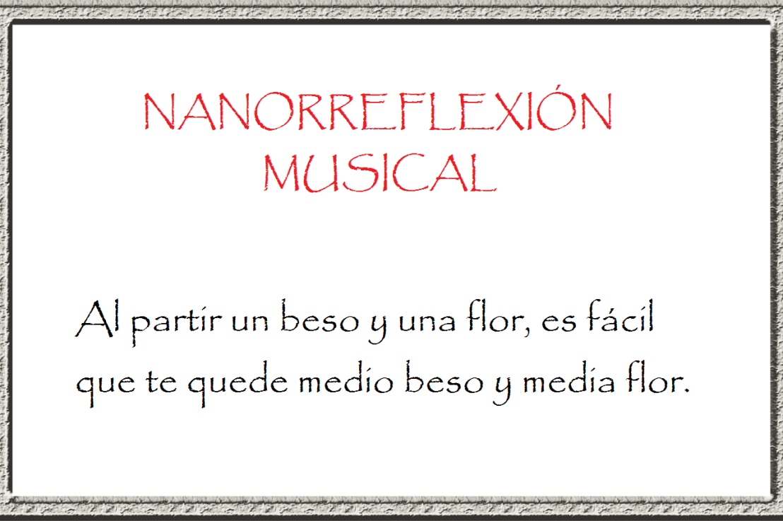 Nanorreflexión musical