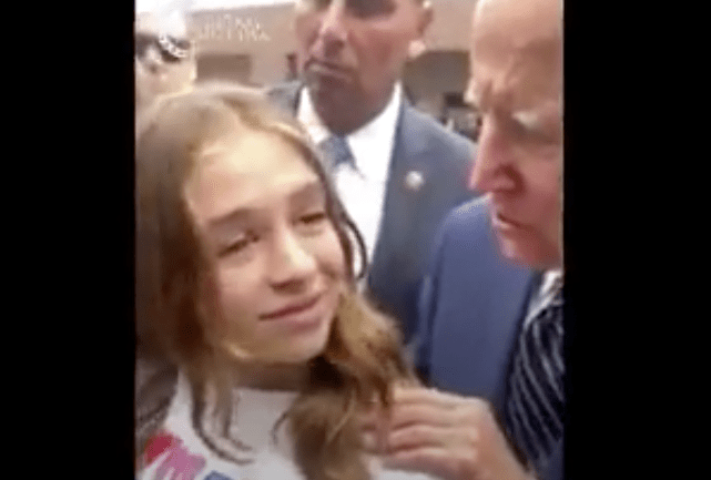 Biden, más pallá que pacá, incomoda a una niña en&nbsp;público