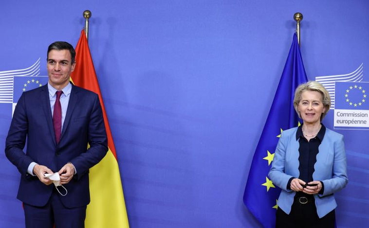 Pedro Sanchez and Ursula von der Leyen meet in Brussels